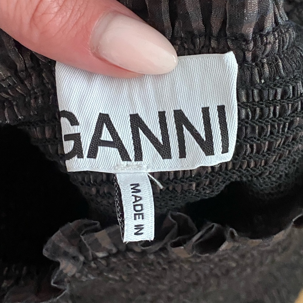 Ganni Square neck dress - Picture 2 of 3